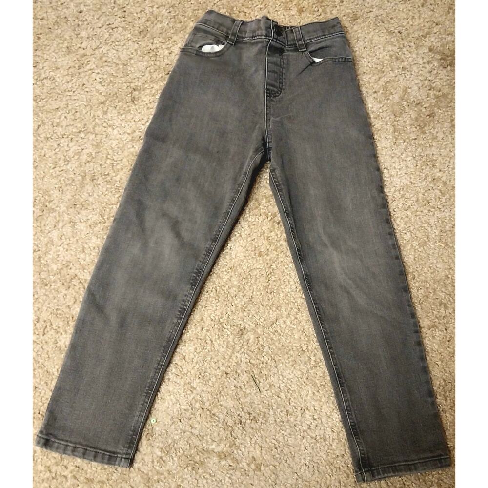 365 Kids from Garanimals Dark Gray Denim Jeans Kids Size 7 Stretch Skinny Fit
